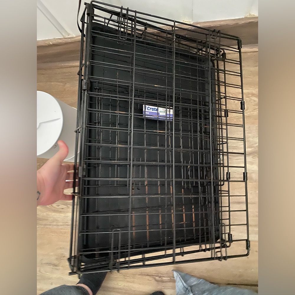 dog cage and dog pads
